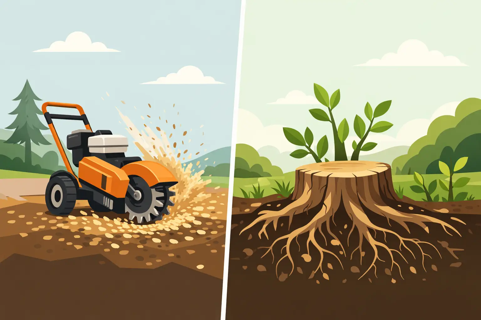 Can Stump Grinding Stop Regrowth?