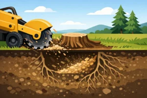 How Deep Does Stump Grinding Go?