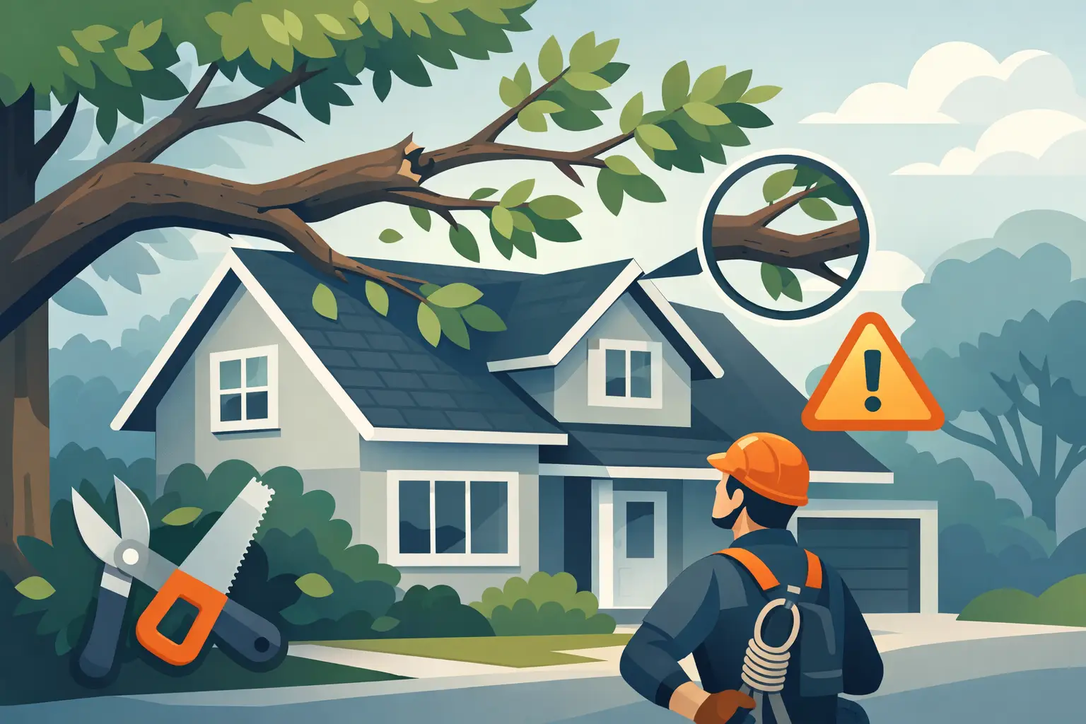 Tree Branches Over House: What to Do