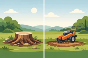 Before and After Stump Removal