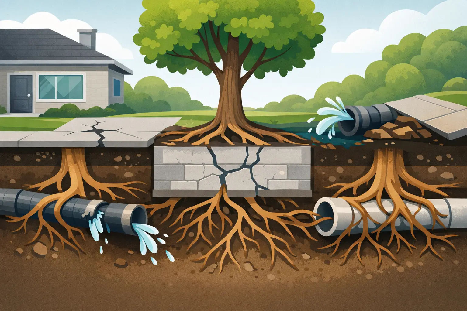 Top Signs Roots Are Causing Damage