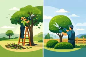 Tree Pruning vs Trimming: What Matters