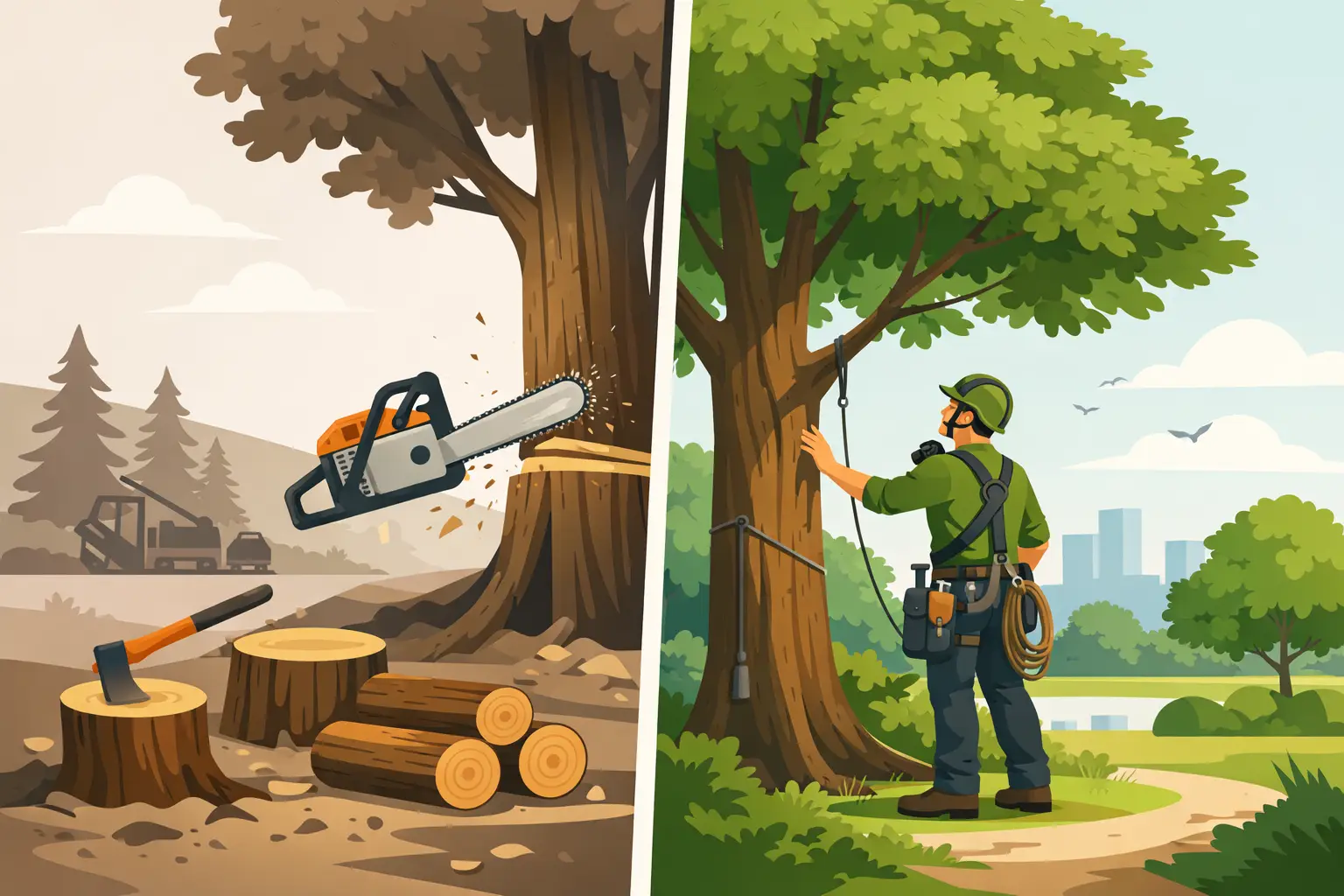 Tree Removal Versus Tree Preservation