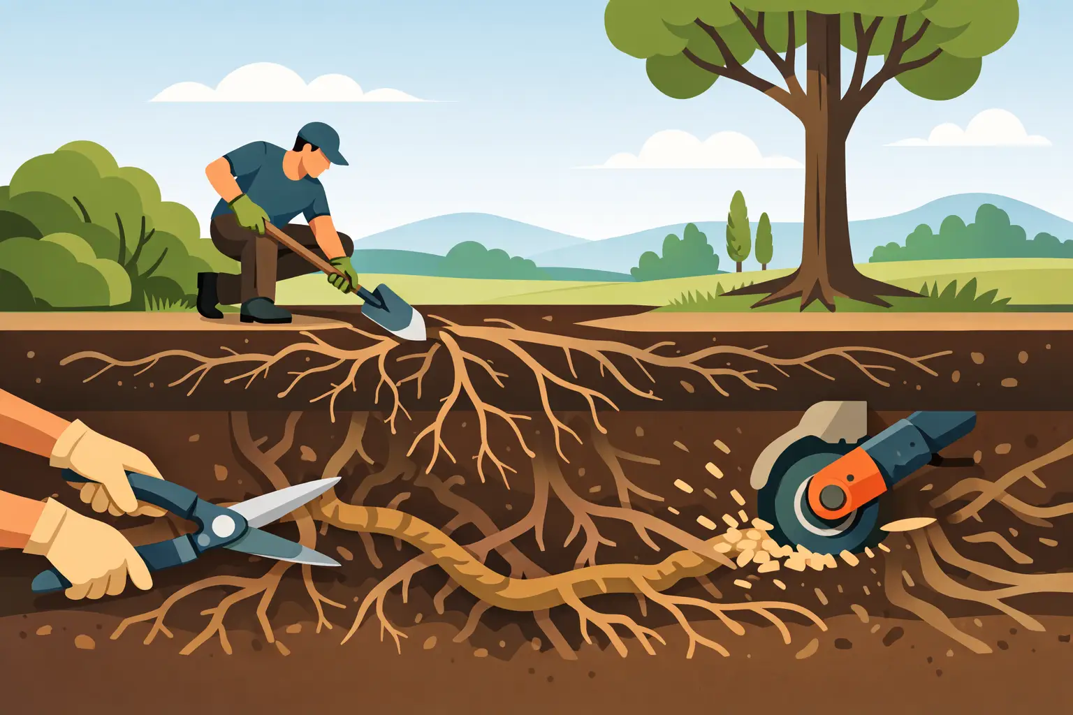 Guide to Clearing Invasive Roots