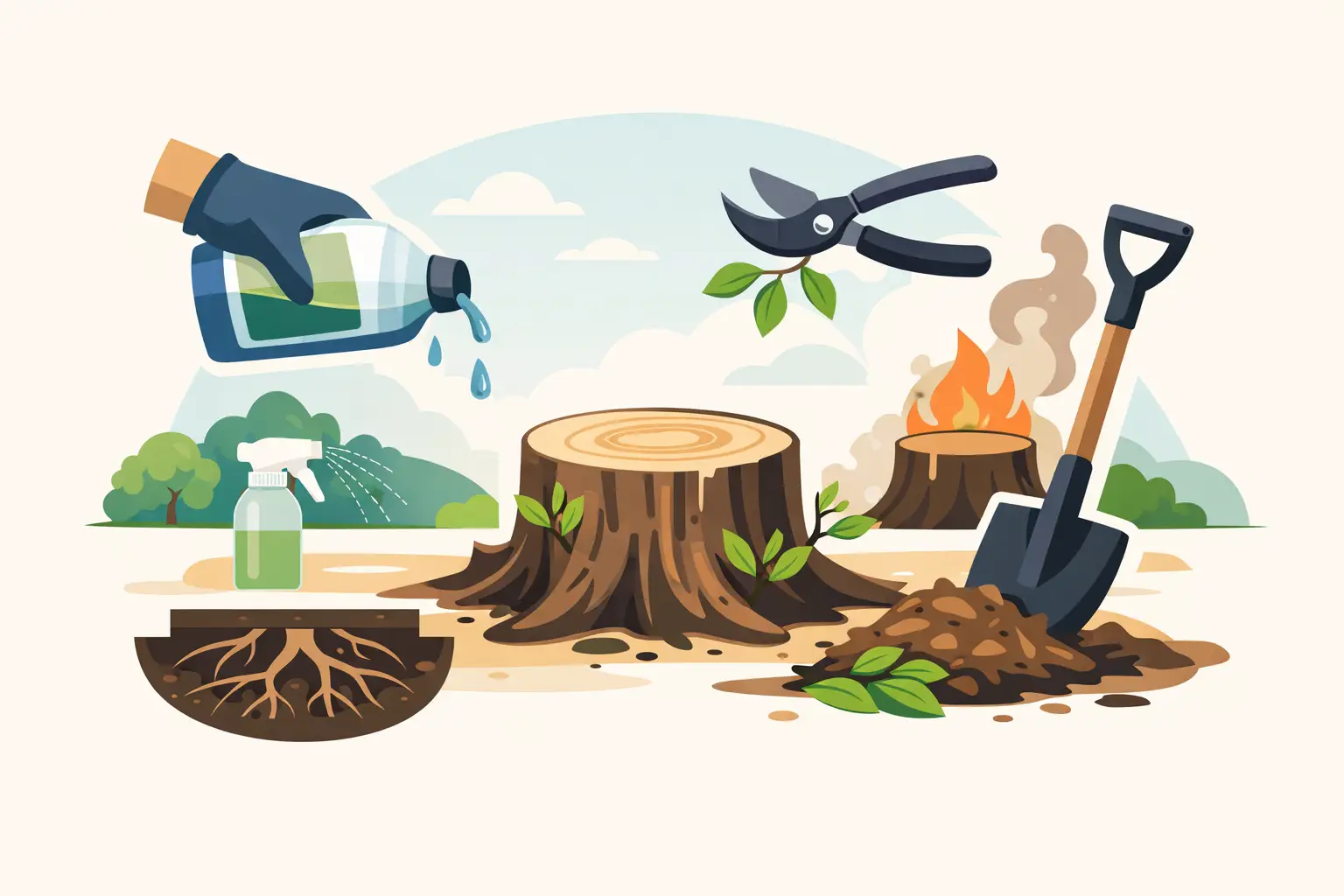 Best Ways to Stop Stump Regrowth for Good