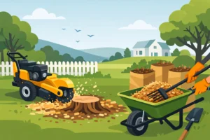 Guide to Stump Grinding Cleanup for CT Yards