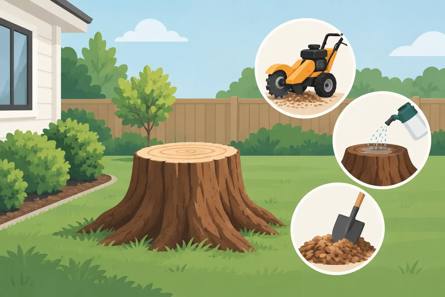 Best Stump Solutions for Small Yards That Work